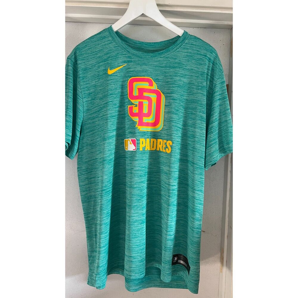 San Diego Padres Men's Nike Dry Fit Mint Authentic Collection Size XL
